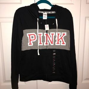 Large PINK zip up hoodie